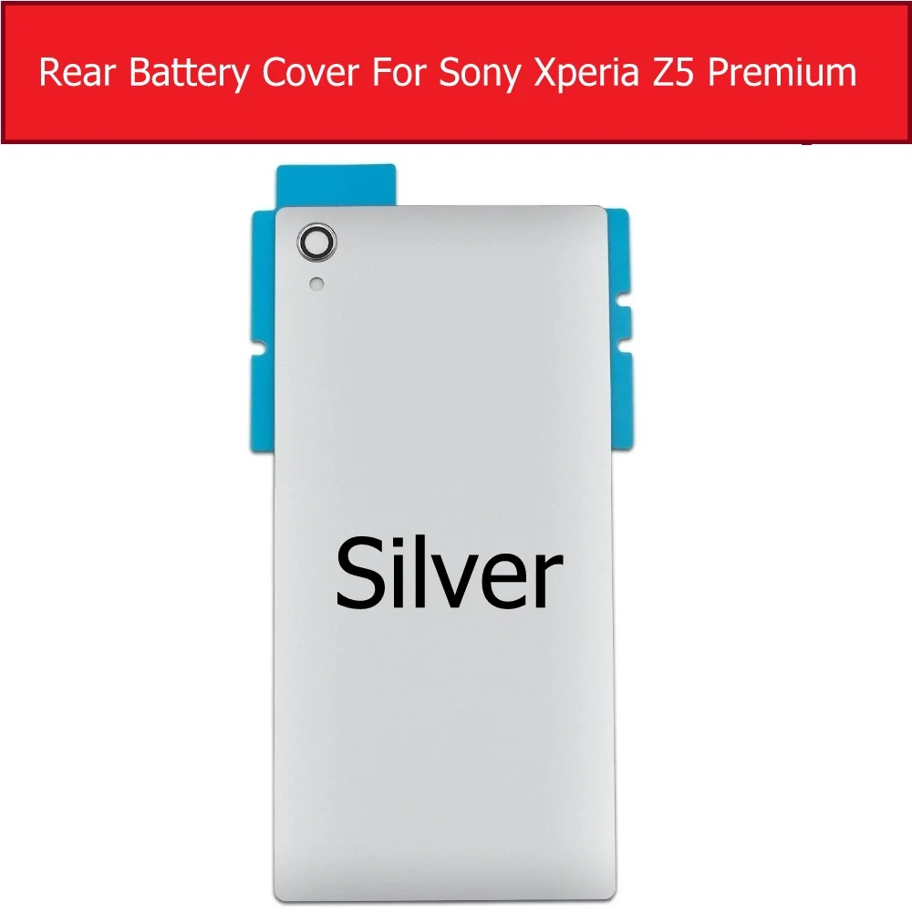 Задняя крышка батарейного отсека для Sony Xperia Z5 Premium E6883 E6866 E6853 Daul стеклянная чехол +