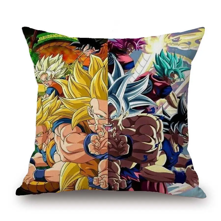 2 18 дюймов японского аниме Dragon Ball Z House Декоративные Чехлы на подушку Goku принты наволочки домашний декоративный чехол на подушки - Цвет: 2