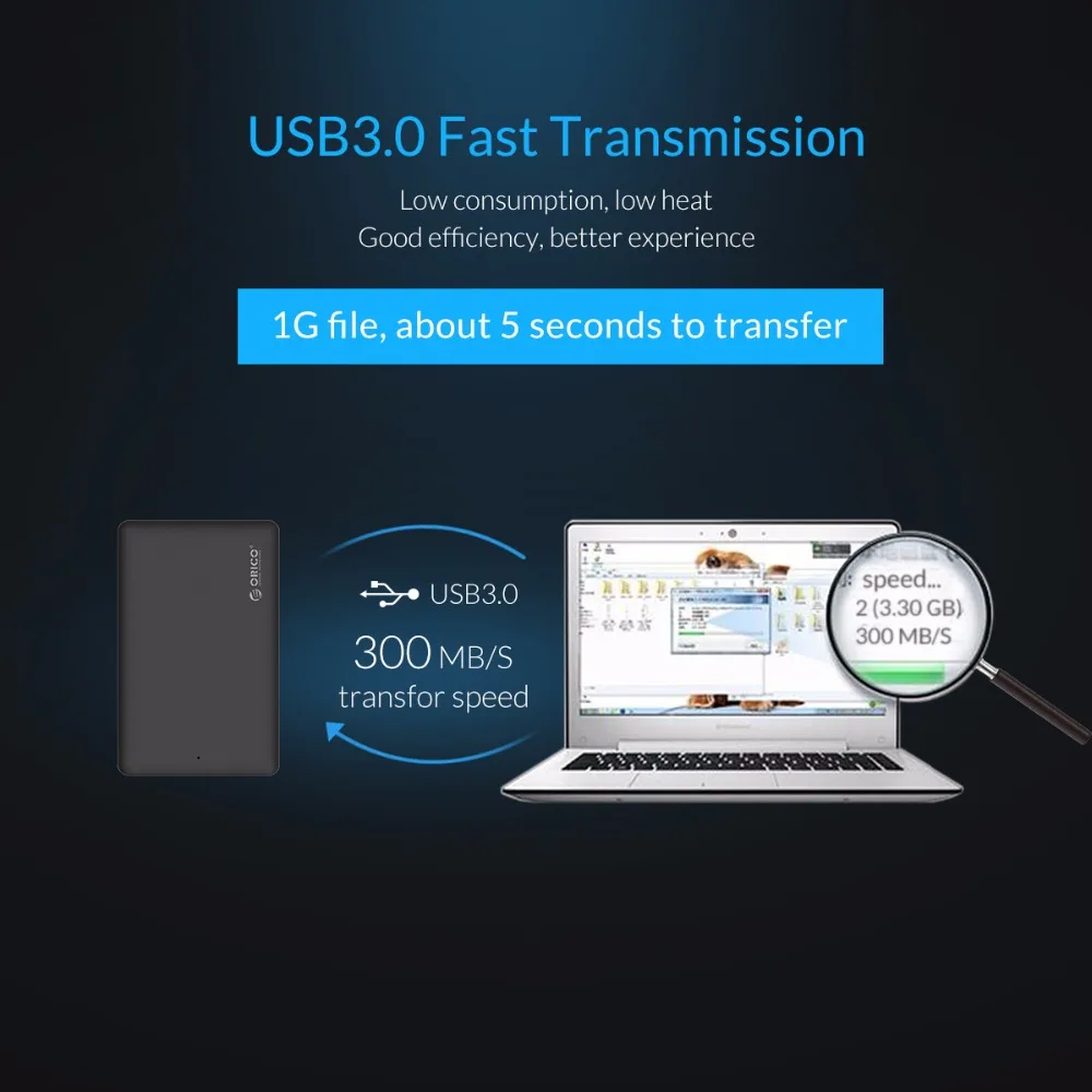 ORICO SATA 3 0 до USB3.0 внешний жесткий диск Корпус 2 5 дюймов HDD анклаус адаптер для Samsung