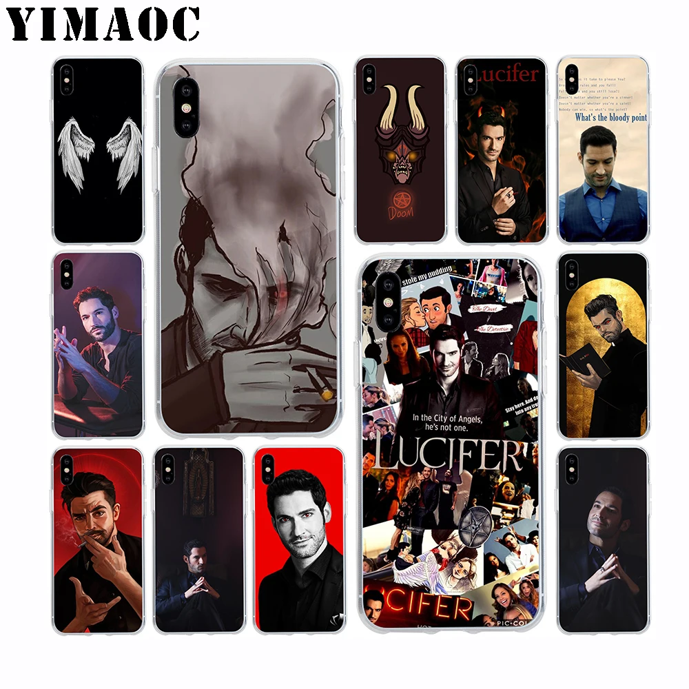 YIMAOC Lucifer Tv показывает Мягкий силиконовый чехол для Apple Iphone 11 Pro Xr Xs Max X 10 8 Plus 7 6S 6 SE 5s 5