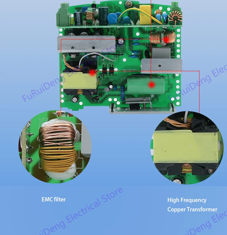 Выход DC12V, 24 V, 48V NDR блок питания AC DC din-рейка импульсный источник питания 120W din-рейка Smps
