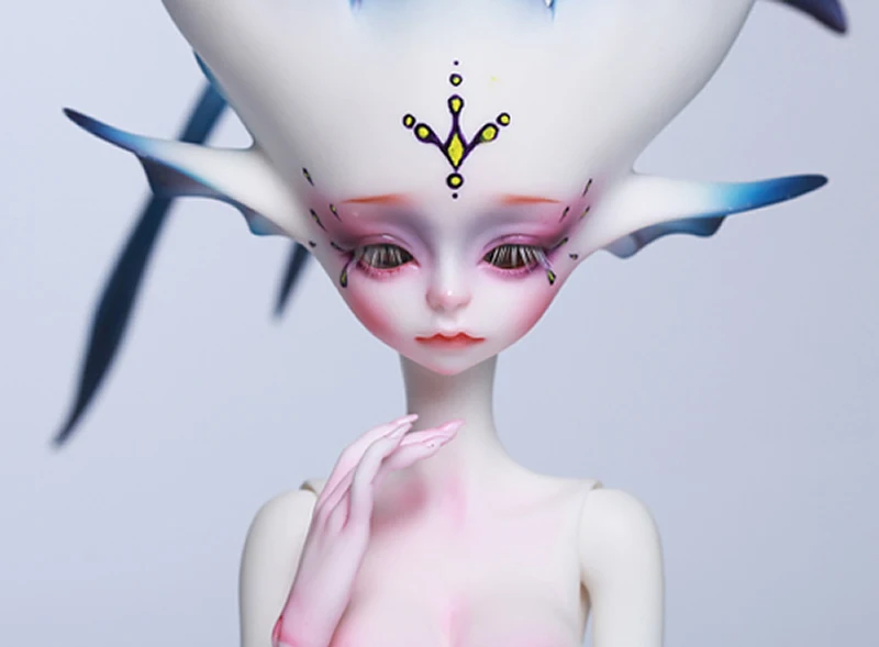 Масштаб 1/3 Обнаженная BJD Feman Elf девушка SD Кукла Смола Модель игрушка подарок не