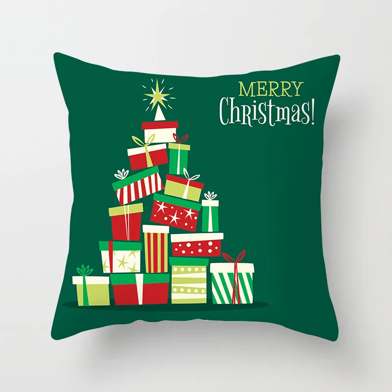 Merry Christmas Рождественский Чехол на подушку, декоративная подушка, чехол, Санта Клаус, полиэстер, наволочка, чехол, kerstmis navidad