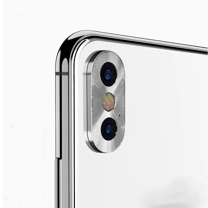 Задняя камера объектива металлическая защитная крышка для iPhone XS MAX 3D задняя охранная камера аксессуары для мобильного телефона защита