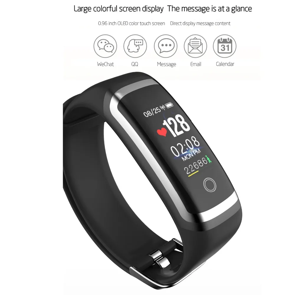 Sport Fitness Tracker M4 Smart Heart Rate Monitor Bracelet Calories Waterproof IP67 Band Fashion Watch for iOS | Электроника