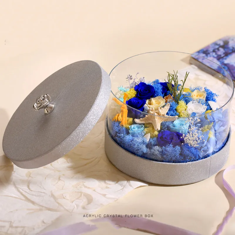 Кристально прозрачный держатель для цветов акриловая коробка предложений