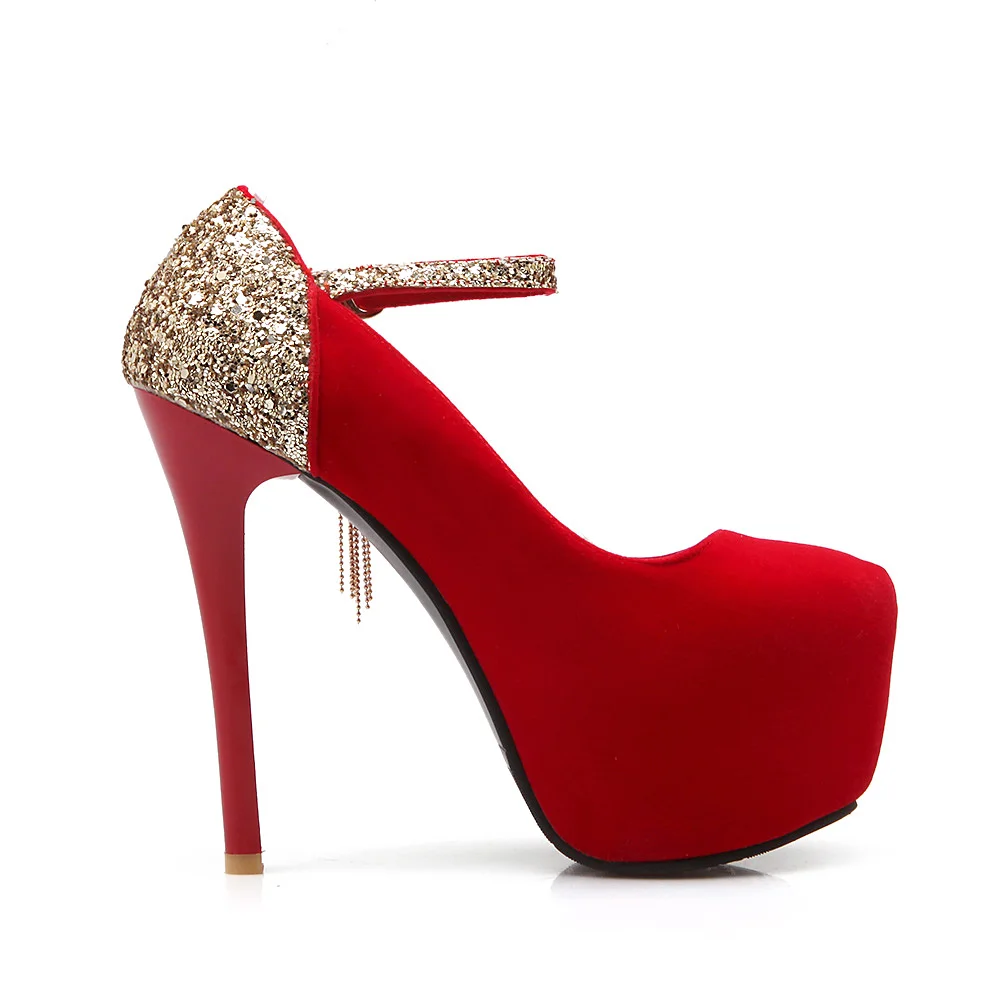 fanyuan brand new dropship large size 32-42 Women Pumps platform women shoes woman thin high heels bride party wedding | Обувь