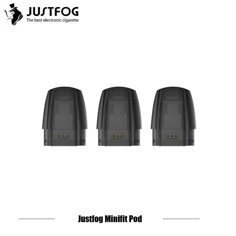 2020  60pcs/lot JUSTFOG MINIFIT Pod 1.5ml Tank 1.6ohm Organic Cotton Coil E Cigarette Refillable Cartridge For Minifit Kit Vape