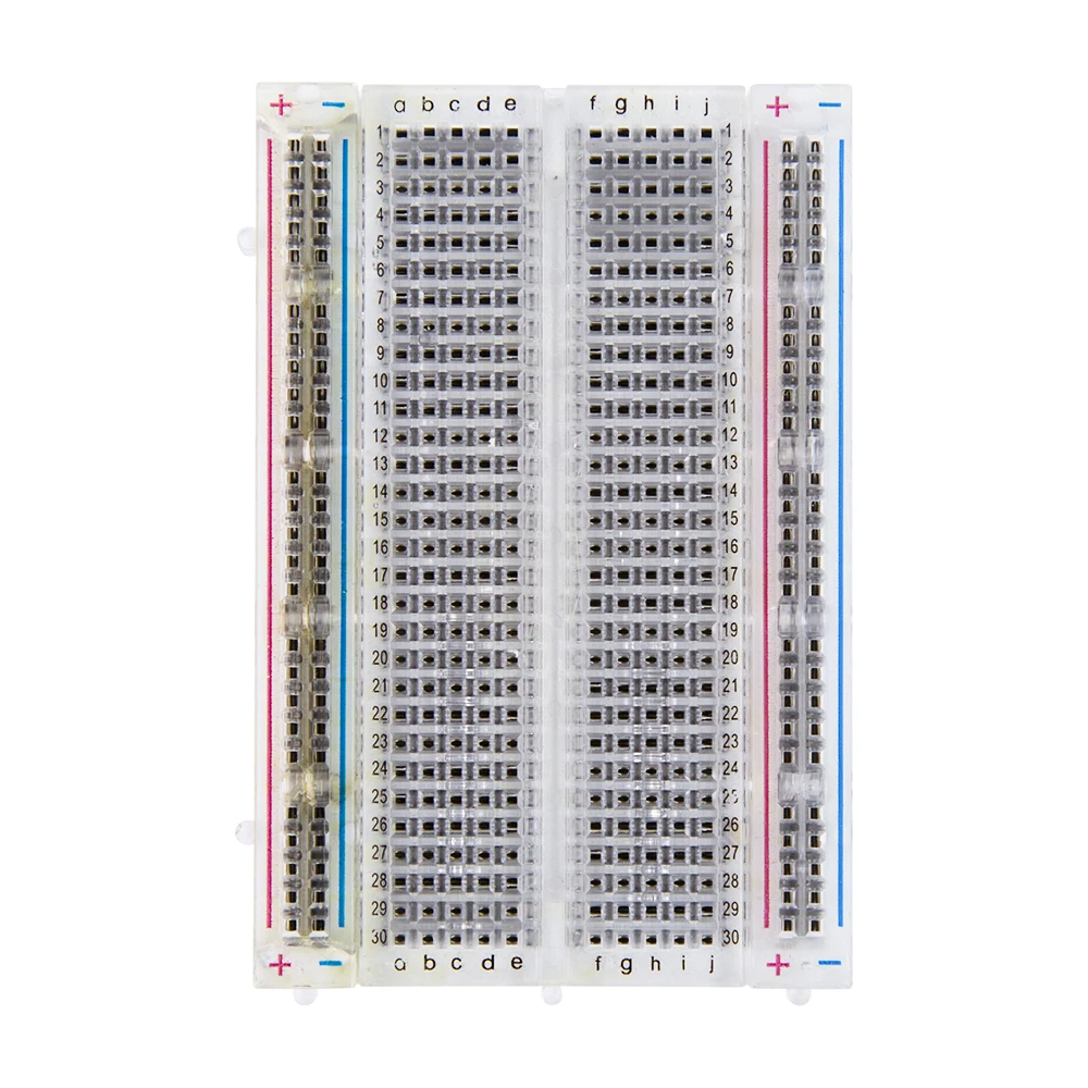 1 шт. качественная мини-Хлебная доска/макетная доска 8,5 см x 5,5 см 400 отверстия прозрачный/белый DIY