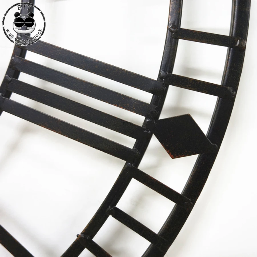 80 см большие металлические настенные часы современный дизайн европейский