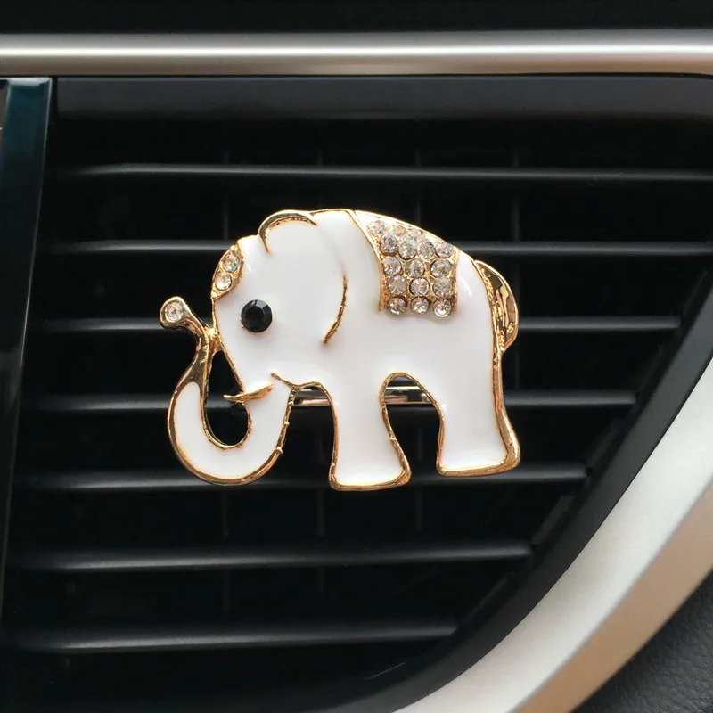JOORMOM инкрустированный стразами Слон автомобильная розетка инкрустация ладаном