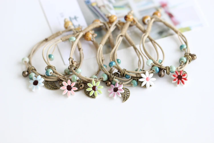 Высококачественный ручной резной изысканный керамический браслет из белой