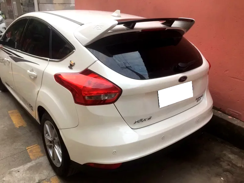 Для Ford Focus ST спойлер 2012- Высококачественный ABS Материал заднее крыло автомобиля праймер цвет задний спойлер для Focus ST спойлер