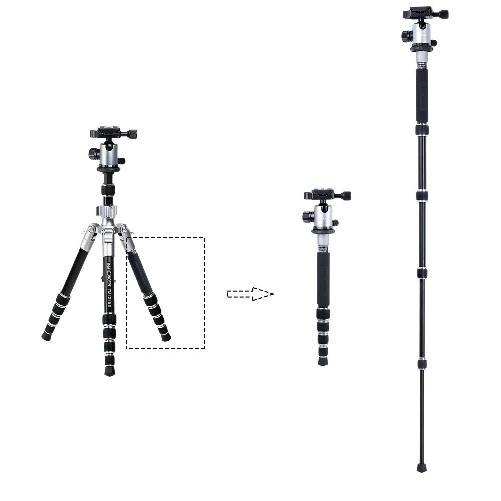 K& F концепция TM2235II 5 Секций Портативный легкий камера штативы Профессиональный Компактный Сплав DSLR SLR штатив