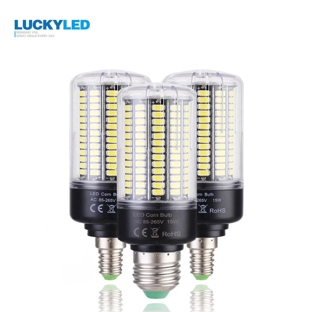 LUCKY светодиодный светильник-Кукуруза E27 E14 3 Вт 5 7 9 12 15 без мерцания 360 градусов