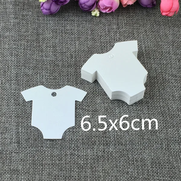 6.5x6cm 200Tag Пустой коричневый белый брелок в форме одежды для ремесла из картона бирка для свадебной вечеринки этикетка цена подарок карты принимаем логотип на заказ 200 шт/лот - Цвет: 6.5x6cm 200Tag