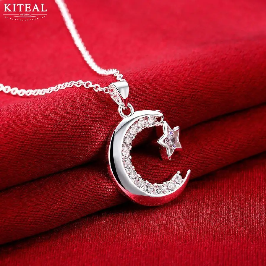 Женские ожерелья и подвески в летнем стиле KITEAL серебристо-белые с пятиконечной