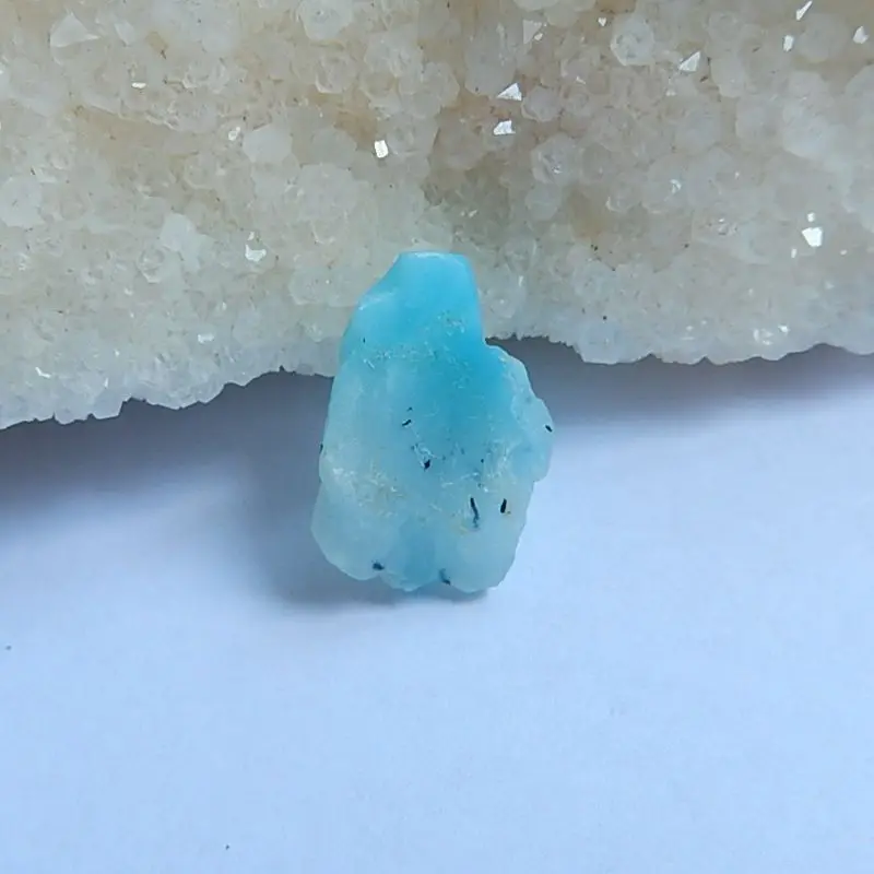 Натуральный камень резной цветок драгоценный кабошон Ларимар бусина 20x15x5 мм 1 50 г