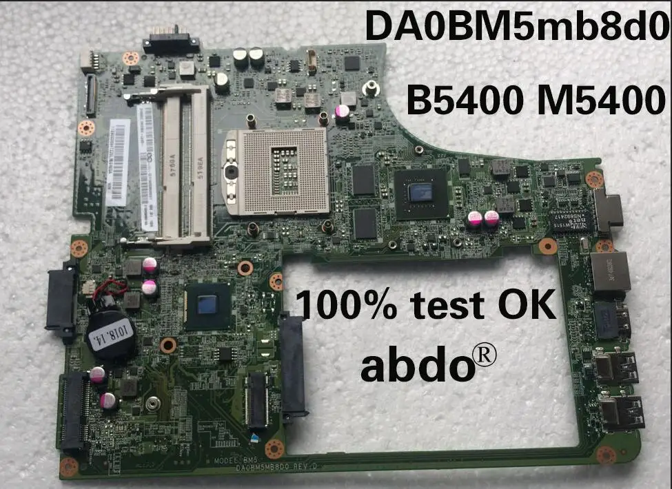 Abdo DA0BM5MB8D0 материнская плата для Lenovo B5400 M5400 ноутбук материнская плата PGA947 HM87 N15V-GM-S-A2 2G DDR3 тесты работы