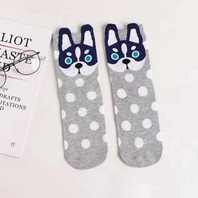 Style 13 Милые хлопковые носки с животными, женские носки с героями мультфильмов Kawaii, корейские женские смешные короткие носки, Calcetines Mujer Meias Sokken, чулочно-носочные изделия - Цвет: Style 13