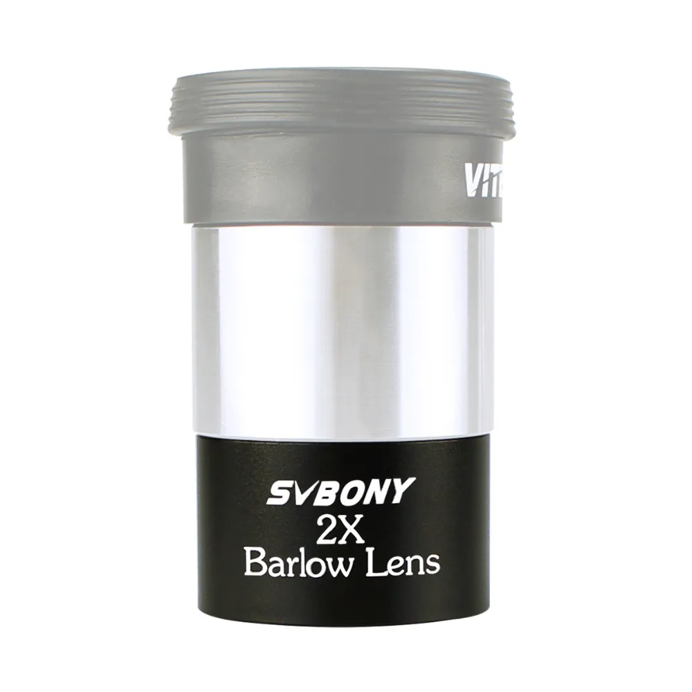 SVBONY-lente Barlow M28.6 * 1,25 para prismáticos Monocular estándar, telescopio óptico compacto, 0,6mm, 31,7 pulgadas, 2X