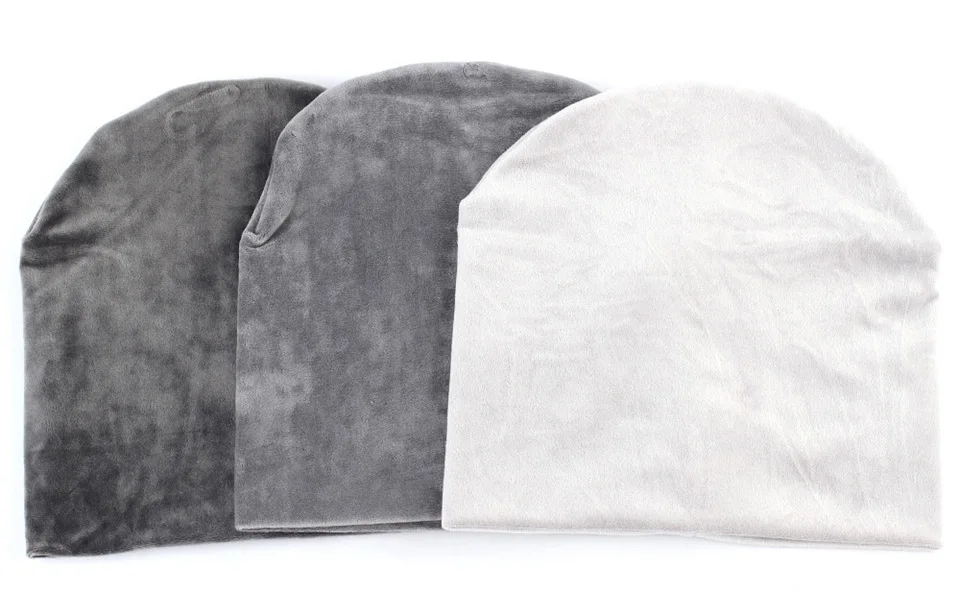 Женская велюровая шапка бини, повседневная, полиэстер, Skullies Beanies для женщин, зимняя, бархатная, простая Балаклава, шапка Sapka