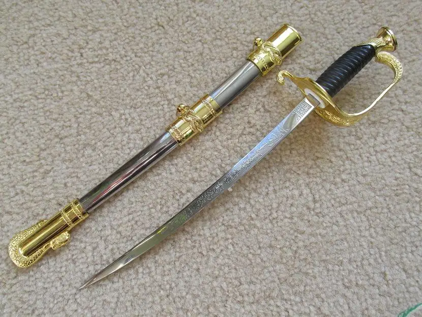 S0056 миниатюрный военный официальный церемониальный меч для открывания писем с