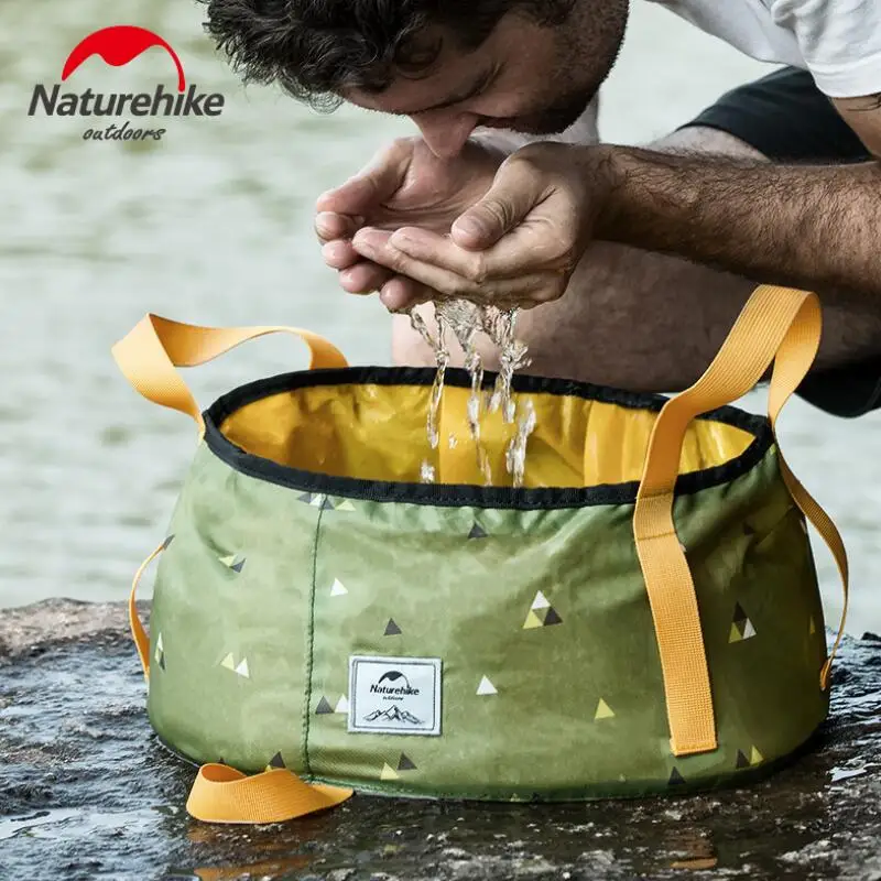 Naturehike 10L 16L складной ведро воды Пеший Туризм на открытом воздухе контейнер для
