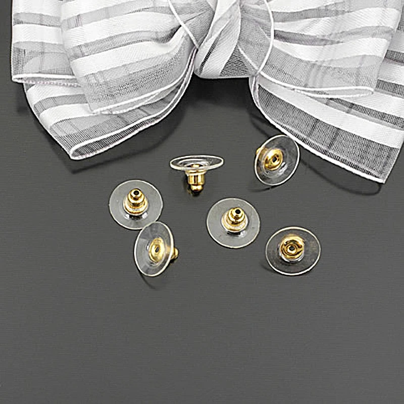Латунные или железные серьги с пластиковым Круглым Диском 100 шт.|earring component|earring