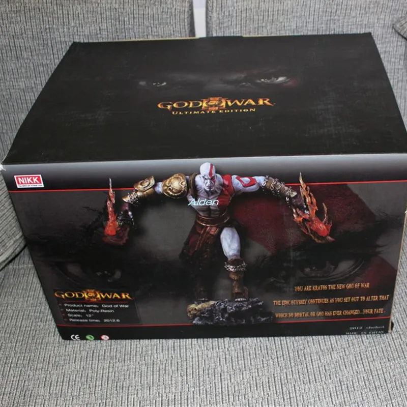 1" Статуя God of War Demigod Kratos бюст Antihero полная длина портрет боги GK фигурка Коллекционная модель игрушки 35 см B1390