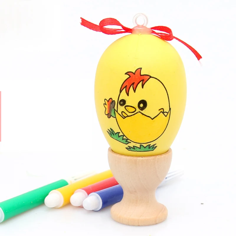 Детские DIY пасхальные яйца ручной росписью мультфильм творческие шаблоны