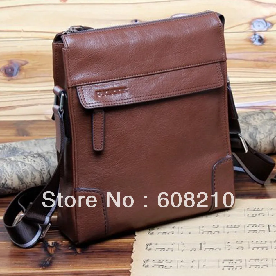 Freeshipping+Genuine Cow Leather shoulder Briefcase/handbags men's bag New+Fashion business+ipad P610037 | Багаж и сумки