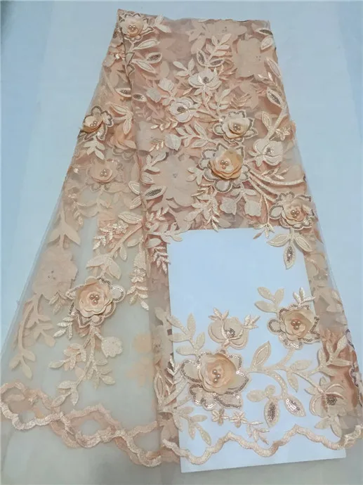 Тюль кружевная ткань с 3D цветами высокое качество красивая аппликация в