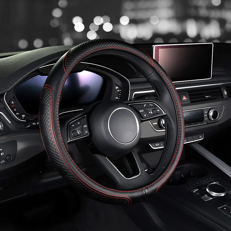 Модные кожаные чехлы на руль автомобиля автомобильные аксессуары для toyota harrier