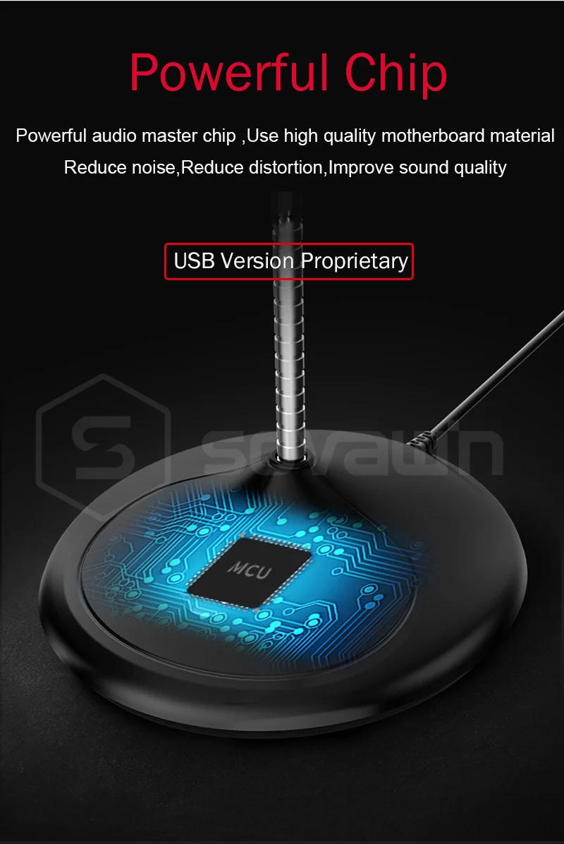 USB микрофон всенаправленный для ПК компьютер Ноутбук вокальные микрофоны профессиональный караоке 3,5 мм Запись настольный проводной