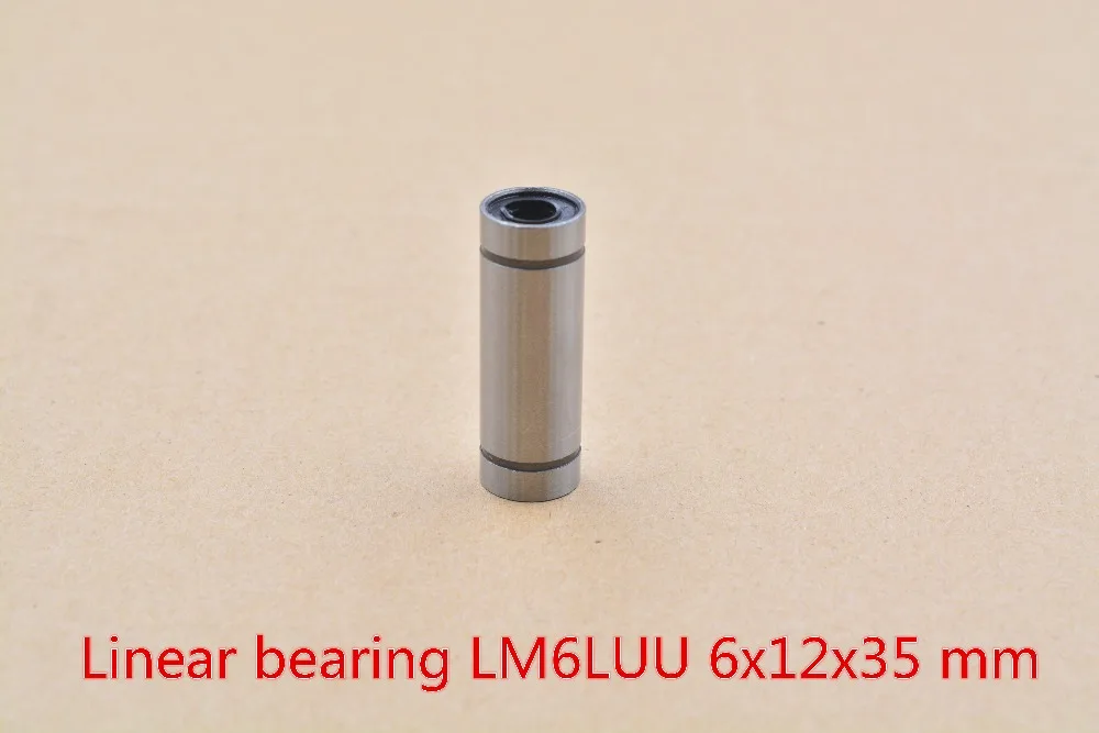 

LM6LUU 6mmx12mmx35mm linear ball bearing bush bushing for rod round shaft cnc 1pcs