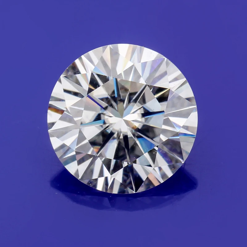 Распродажа незакрепленный Белый синтетический Муассанит 6 5 мм 1ct|Стразы и