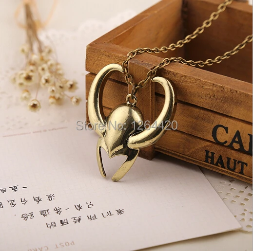 Бронзовые Подвески в виде маски Тора Локи для мужчин и женщин 20 шт./лот | Украшения