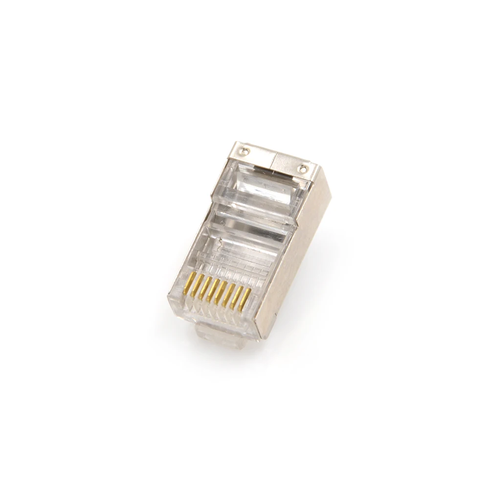 50 шт. Многофункциональный RJ45 Cat6 8Pin 8P8C экранированный многожильный обжимной модульный разъем