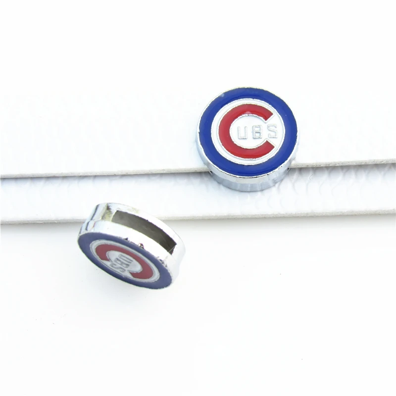 Бейсбол спортивные прелести Чикаго Кабс MLB Слайд Подвески DIY Аксессуары Fit 8 мм