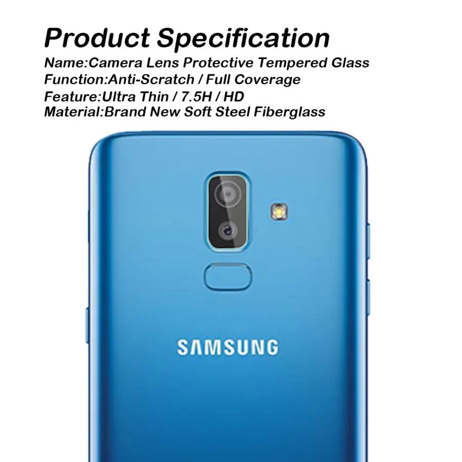 FIZAZI сзади Камера объектив закаленное Стекло для samsung Galaxy J6 J8 On6 On8 задняя защитная