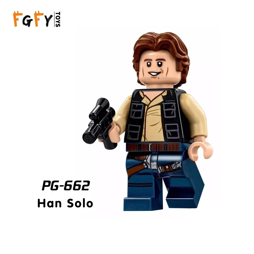 Legoing Star Wars Строительные блоки Хан Соло люк Дарт Вейдер йода Leia игрушки Legoingly