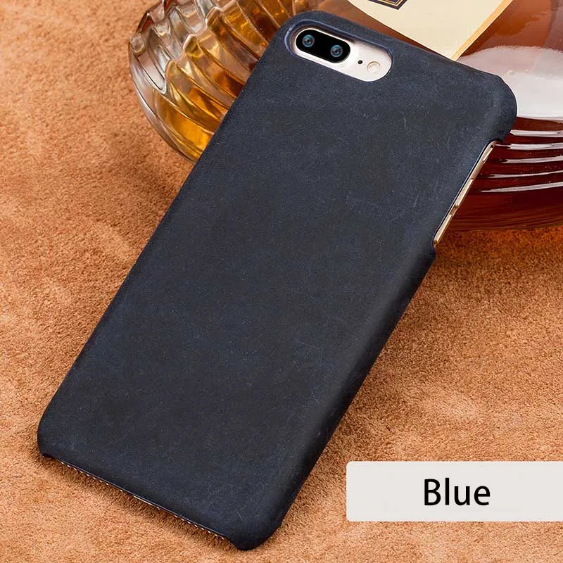 Blue LANGSIDI полностью зернистый кожаный чехол для телефона для Xiaomi mi 9 8 8SE 6X Red mi Note 5 Pro 5 Plus 4X чехол s для samsung S8/S8 Plus - Цвет: Blue
