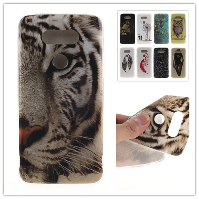 Для LG G5 IMD Прозрачный Корпус Ясно Лепесток Тотем Гель ТПУ Protector Задняя Крышка