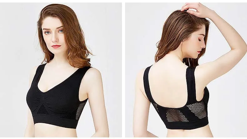 Сексуальный женский бюстгальтер, нижнее белье, бесшовный бюстгальтер размера плюс, пуш-ап, бюстгальтеры для женщин, спортивный демпфирующий Активный бюстгальтер, удобный, дышащий, BH