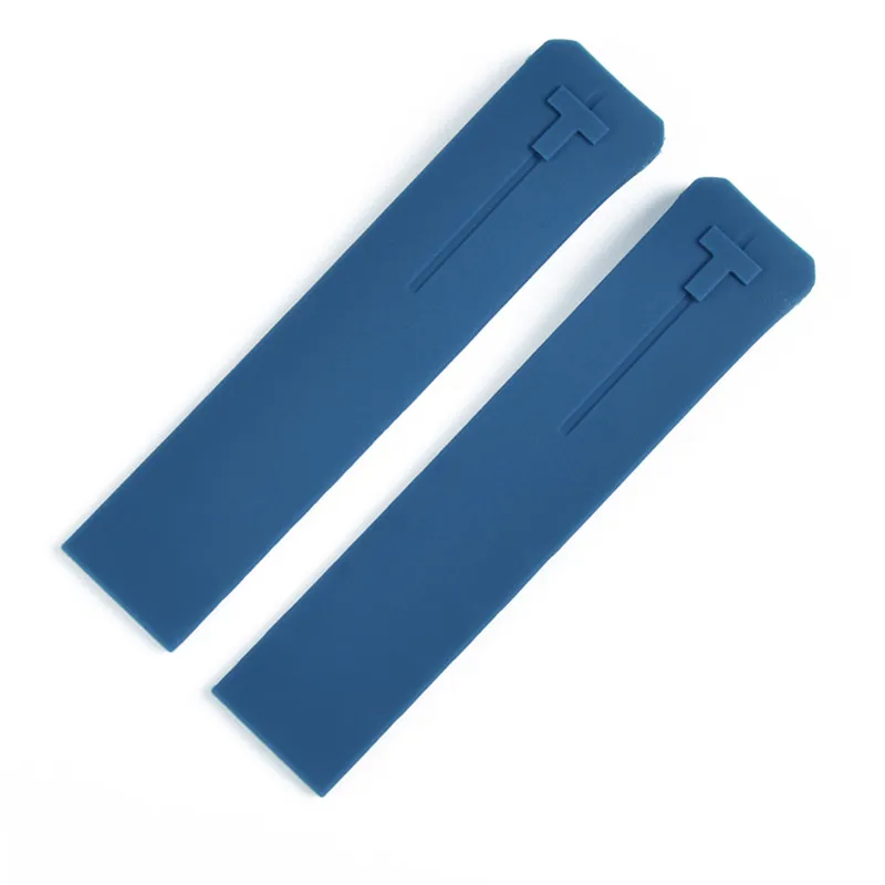 Blue no clasp 21mm Силиконовые ремешки для часов 20 мм 21 мм для Tissot T013 T047 резиновый оранжевый ремешок T-Sport ремешок водонепроницаемый T013420A T047420A - Цвет ремешка: Blue no clasp 21mm