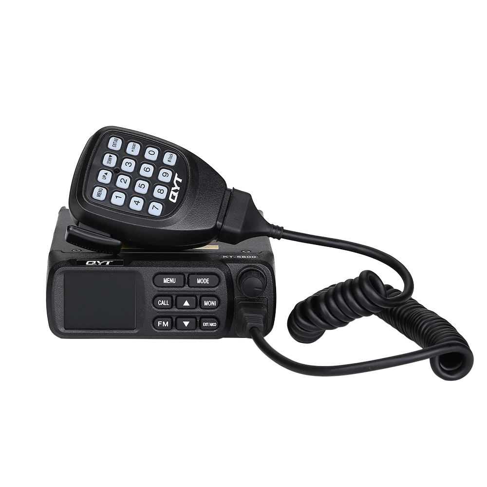 QYT KT-5800 12/24V Truck Mini Walkie Talkie Quad Display 25W Dual band UHF/VHF Car Radio 5800 Mobile |