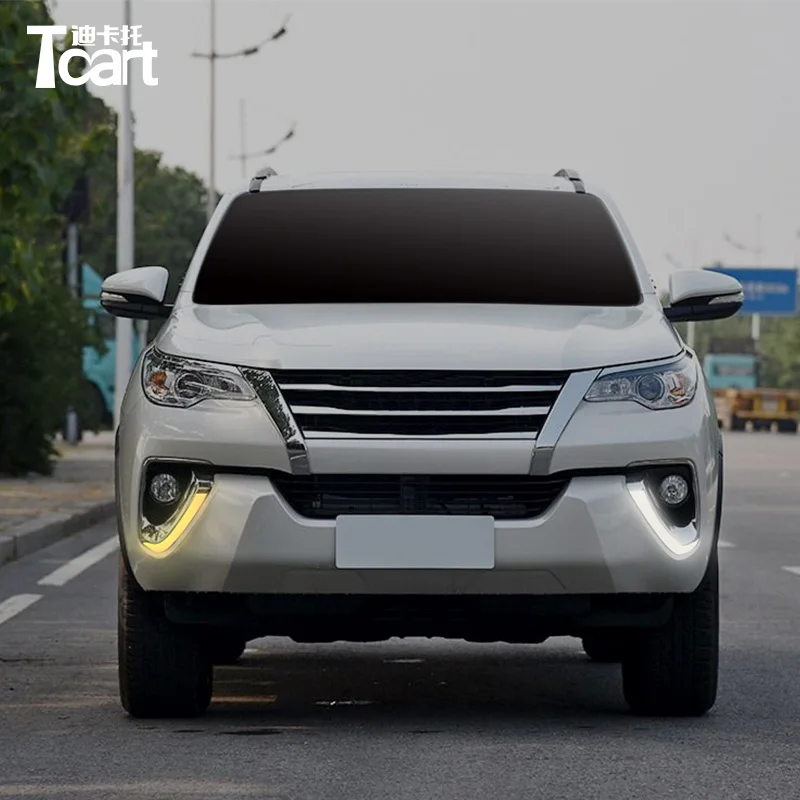 

Tcart 2 шт./компл. белый желтый высокая мощность DRL Дневной ходовой светильник с поворотным сигналом Автомобильный светодиодный светильник s дл...