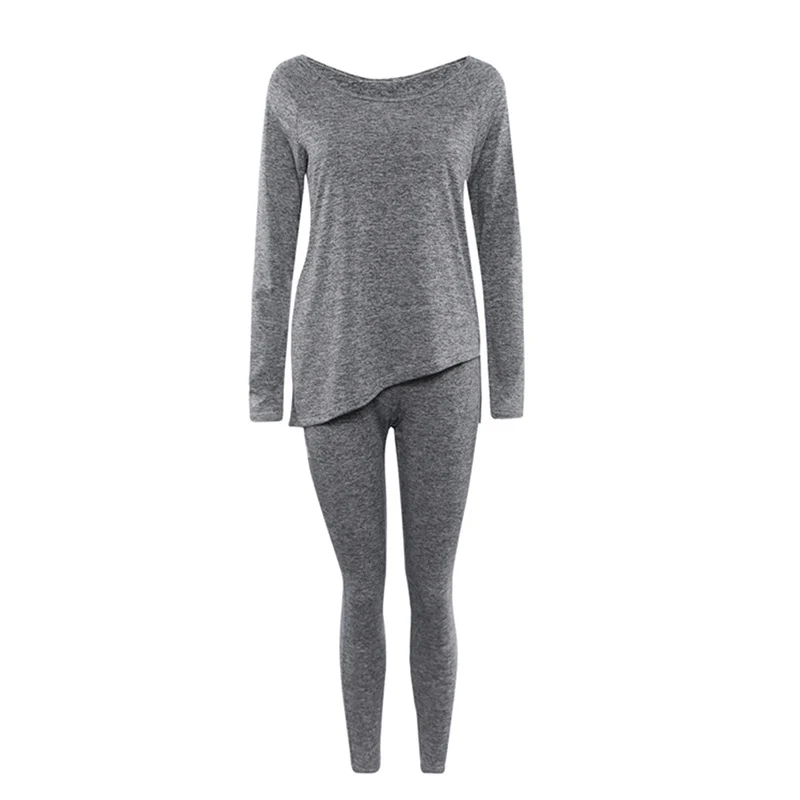 Пижама с длинным рукавом для женщин пижамный комплект из 2 предметов | Женская