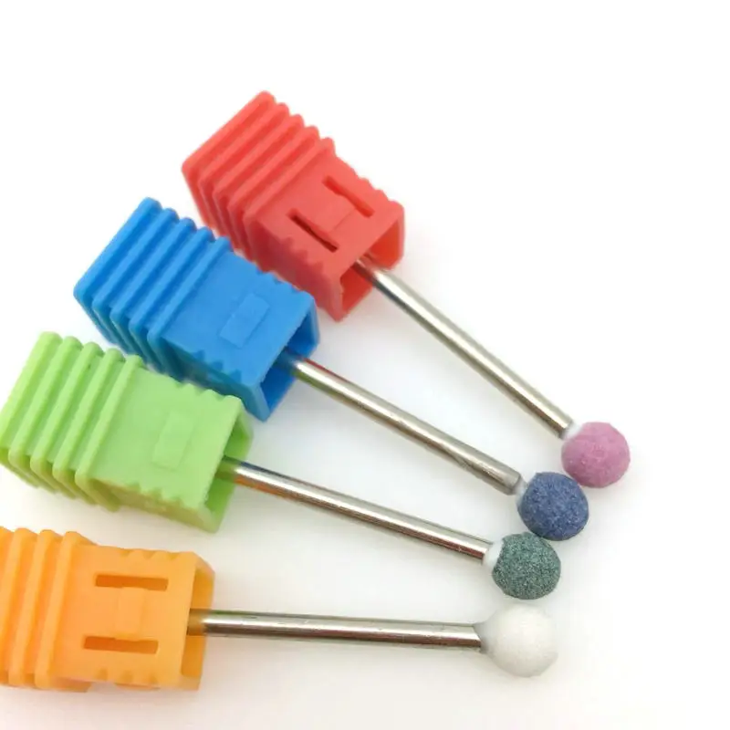 Mix type 10-4pcs 4 шт./компл. керамический камень ногтей сверло Фрезерный резак чистый Маникюр для электрического ногтей дрель инструмент салонные аксессуары - Цвет: Mix type 10-4pcs